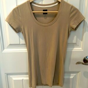 BLACK label brand by Saks Fifth Avenue tan colored t shirt  size XS. Like new!